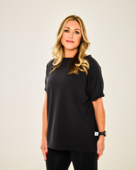 Rhubarb and Rose Slash Neck T-Shirt
