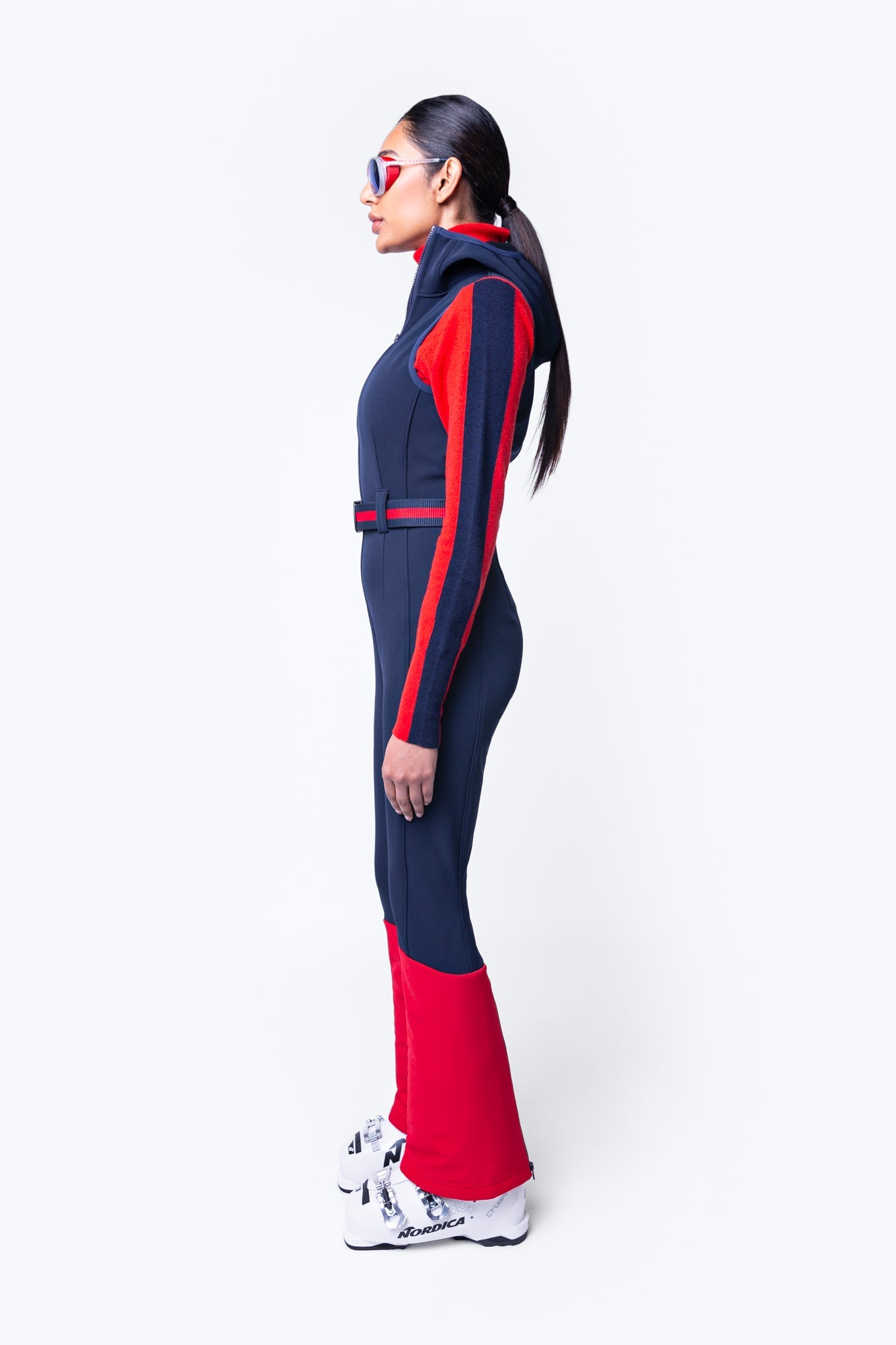 Mogul Diva Jumpsuit, Navy/Red