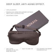 Silk Sleep Mask Future Brown