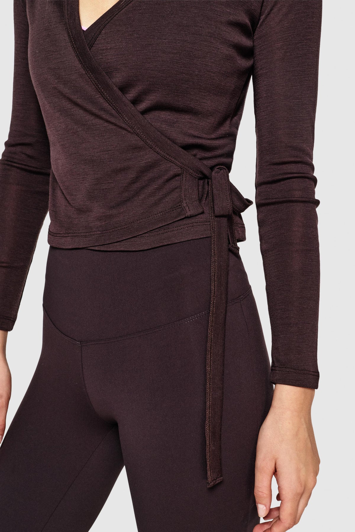 MERINO BALLET WRAP - GANACHE