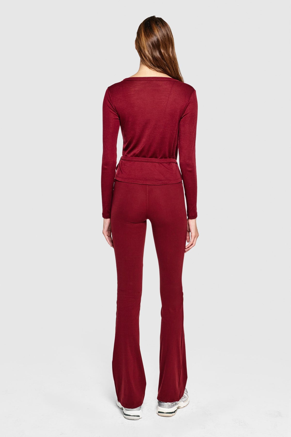 MERINO BALLET WRAP - MERLOT