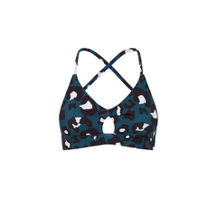 GREEN LEOPARD PRINT MERCURY SPORTS BRA