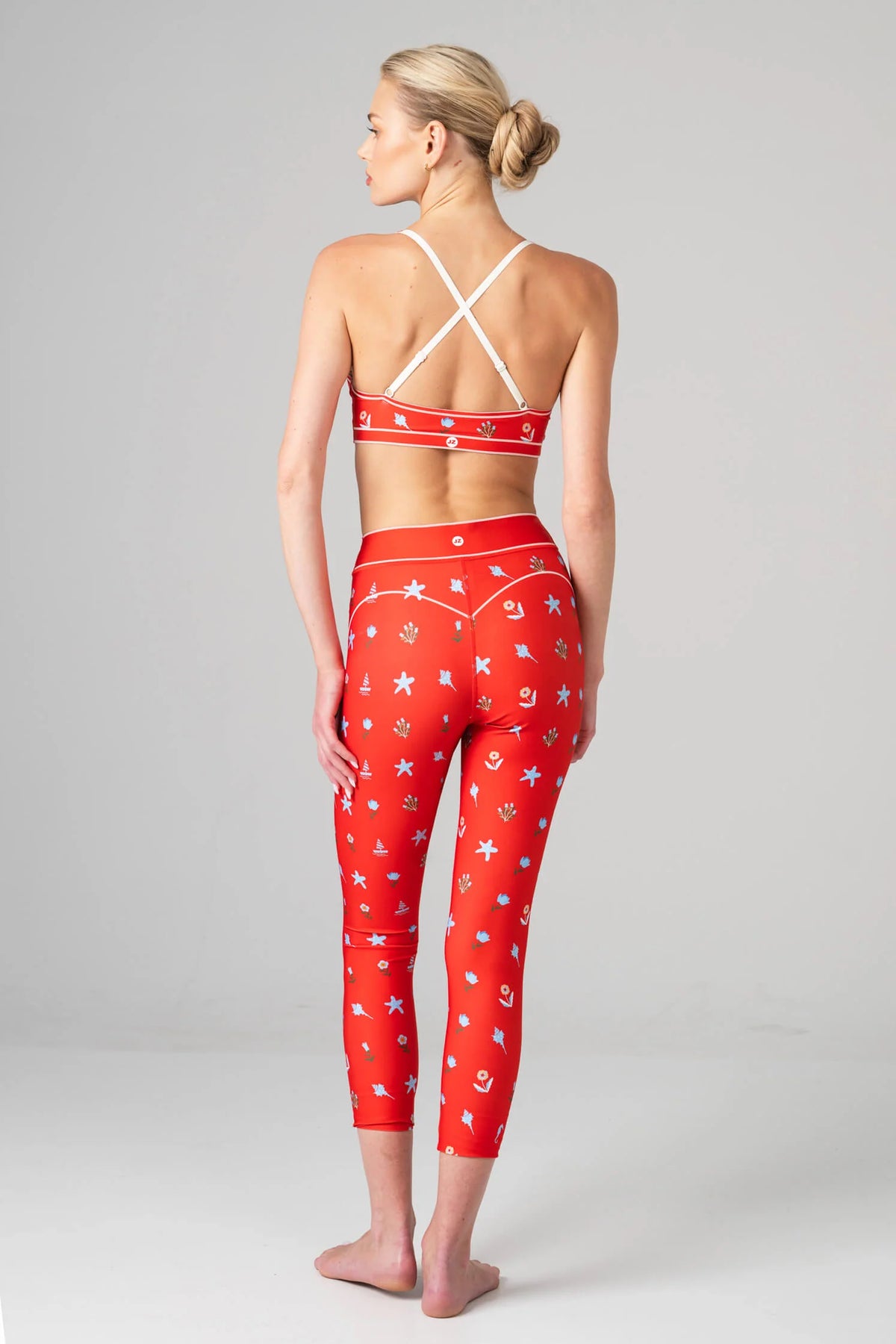 Red Tides High-Waisted 7/8 Leggings
