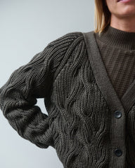 Nemunas: Nettle Merino Wool Cardigan - Promo