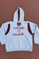Vintage Deer Park Lacrosse Hoodie Sweatshirt- Size Large