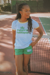 The Future Is Forehands Ringer Tee