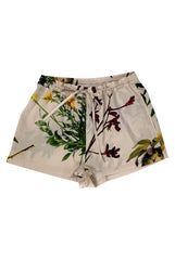 FLYING FLOWER Silk Pyjama Shorts