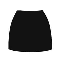 Callie Co-Ord Luxe Mini Skirt - Black