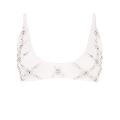 Mary Una Bikini Top White