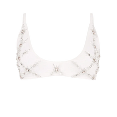 Mary Una Bikini Top White