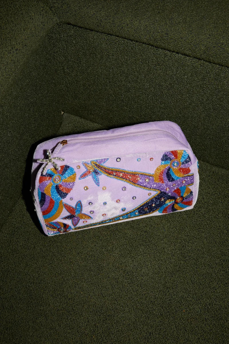 Lilac Crescent Wash Bag