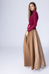 PARACHUTE SKIRT - LATTE BROWN