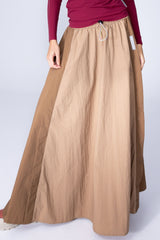 PARACHUTE SKIRT - LATTE BROWN