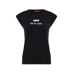 RIB TANK TOP WITH PATCH