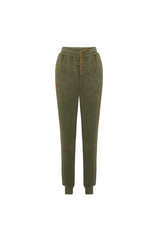 Acid Washed Track Sweatpant - Covert Green