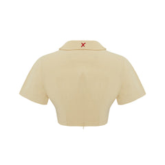 Destroyed Crop Tee - Chino Green