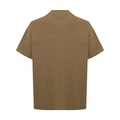 Oversized Tee With Emboss Detail - Covert Green