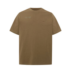 Oversized Tee With Emboss Detail - Covert Green