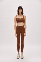 Bra With Stitch Detail - Brown