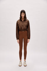 Parachute Crop Sweat - Brown