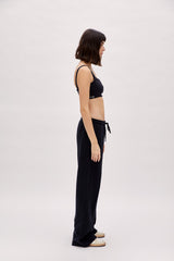 Bra With Stitch Detail - Black