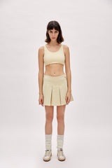 Pleated Skirt - Chino Green