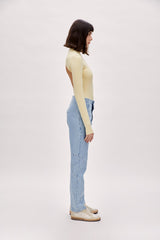 High Neck Bodysuit - Chino Green