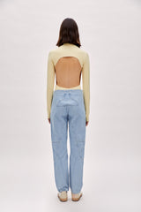 High Neck Bodysuit - Chino Green