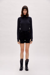 High Neck Bodysuit - Black