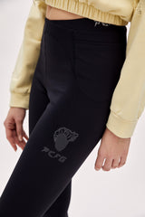 Legging With Stitch Detail - Black