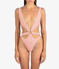 Carlotta Halterneck Premium Swimsuit - Pink