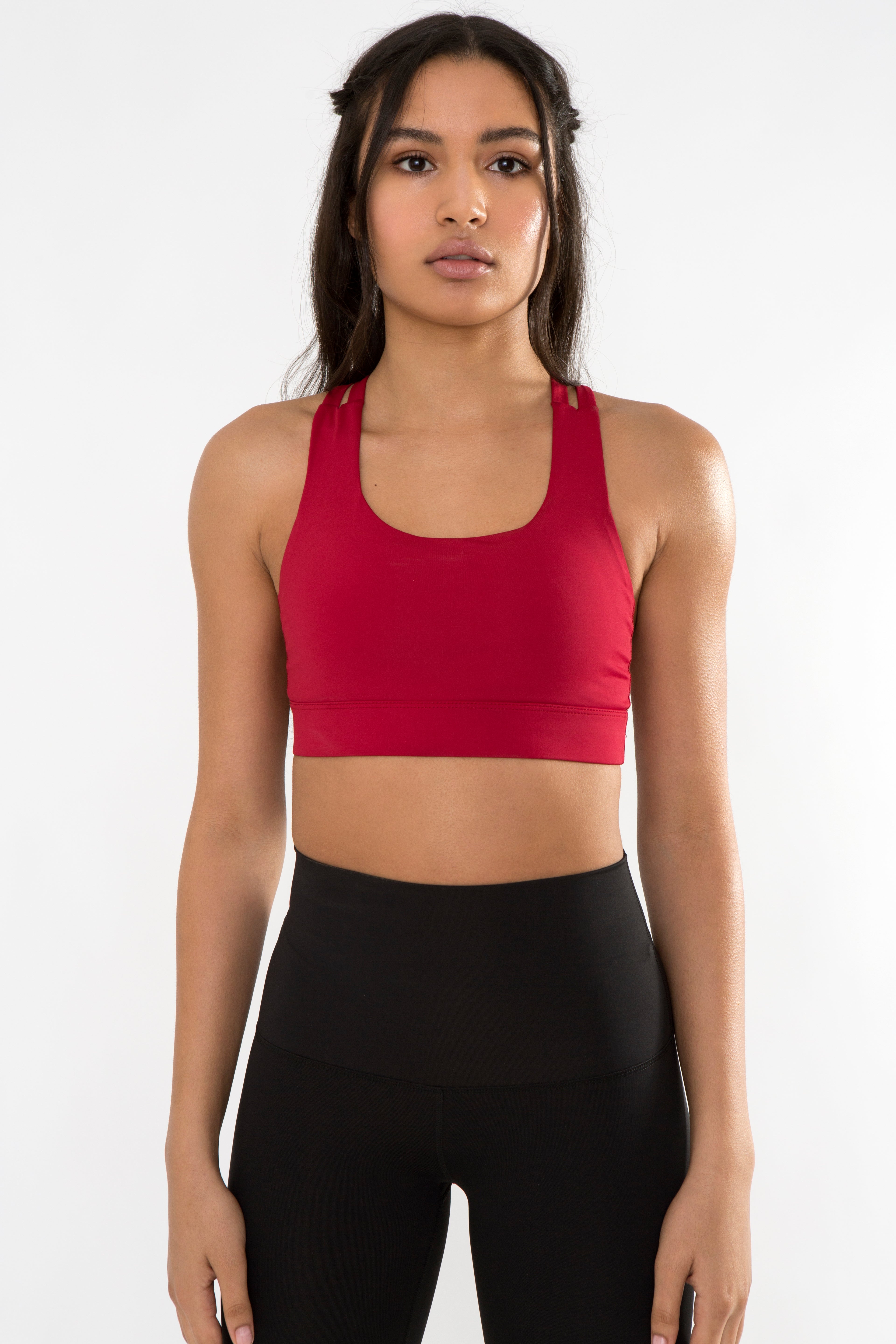 Chakra Bra Red - Avenue Athletica