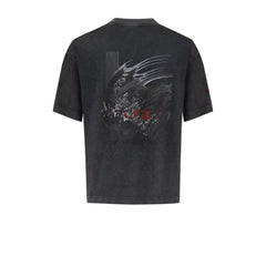 YOUR *ITCH ACID WASHED TSHIRT - JET BLACK