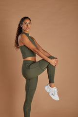 Women's Vital Leggings - Olive