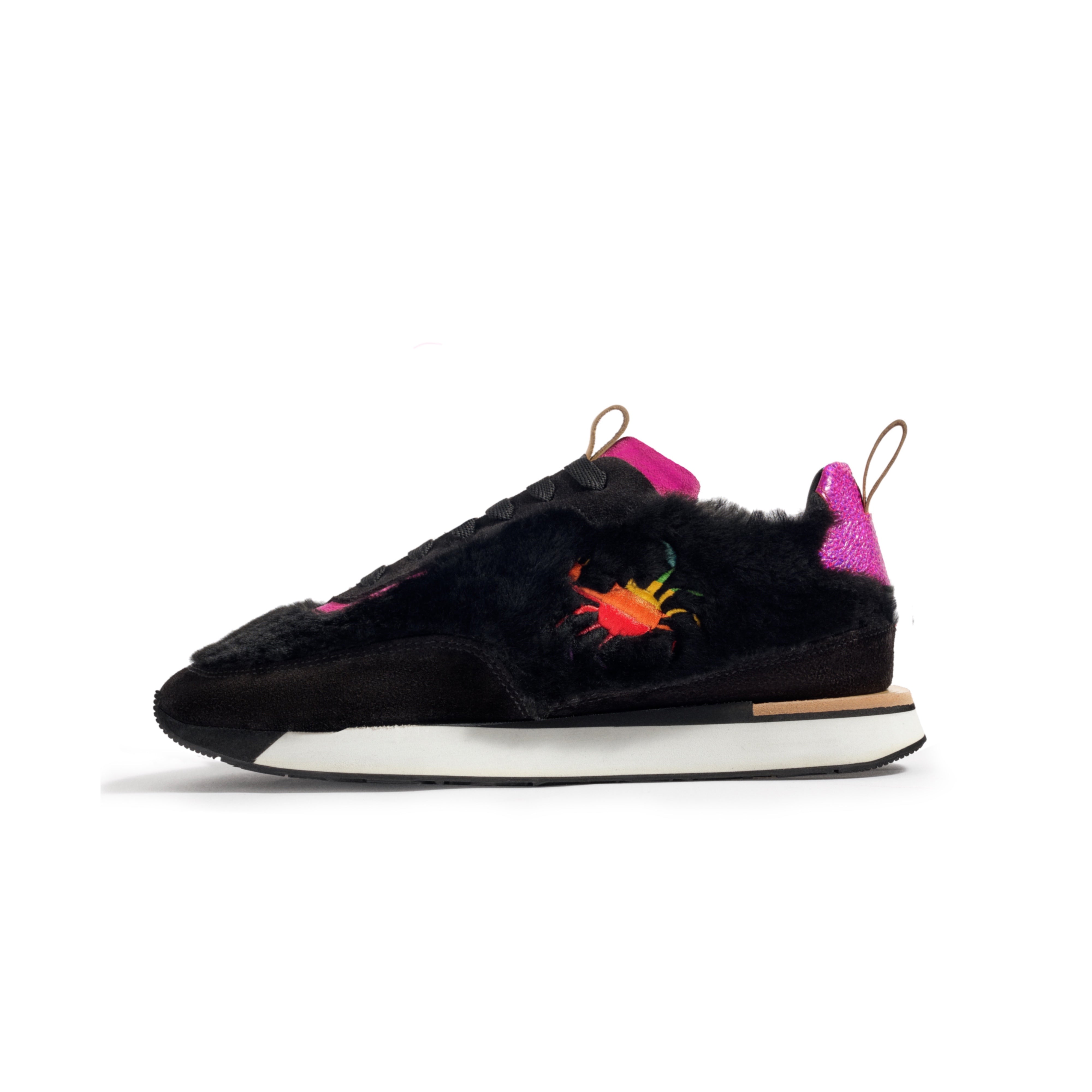Insula Furry Sneaker Fuschia