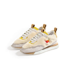 Insula Furry Sneaker Lemon