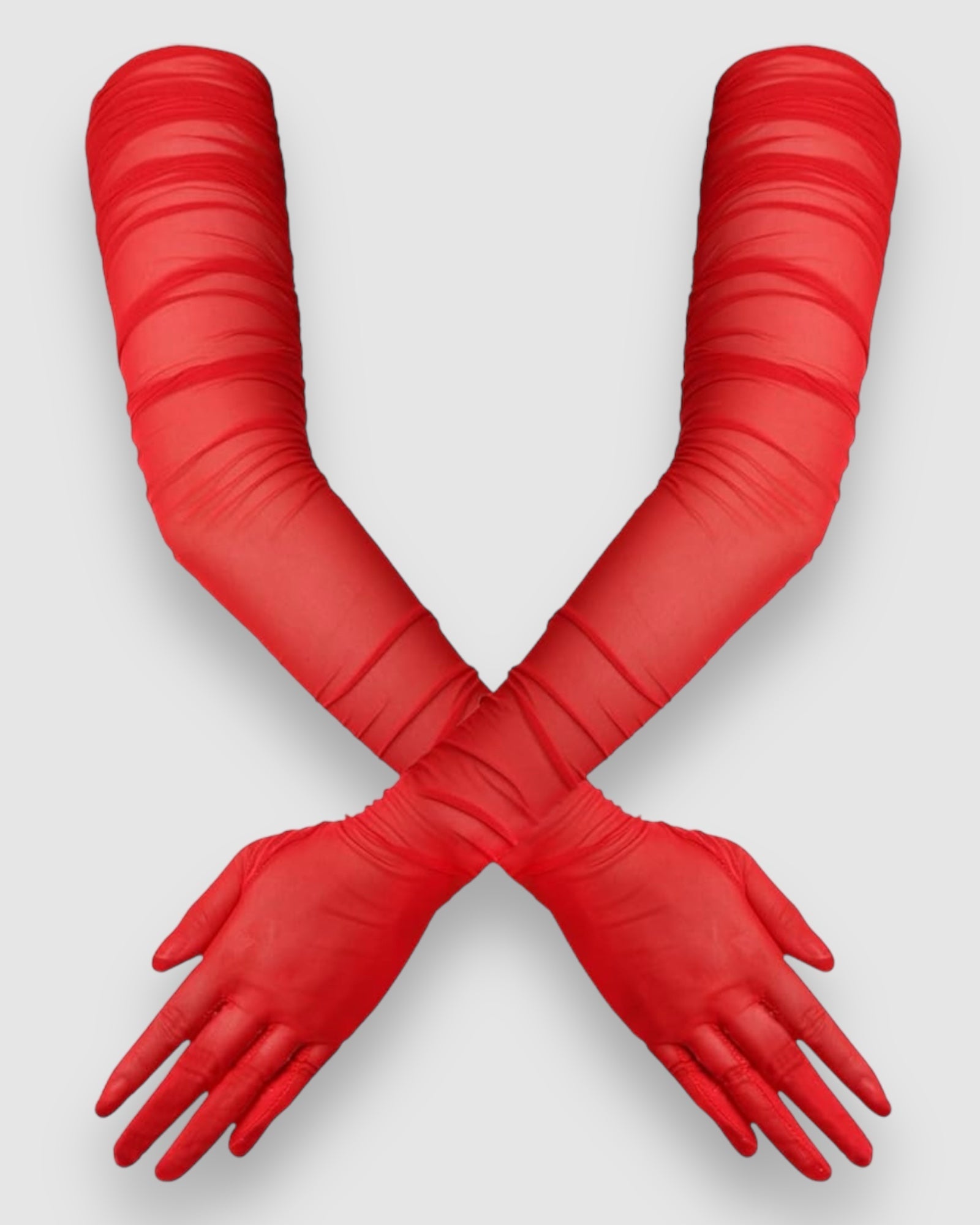 Ariana Ruched Mesh Opera Glove