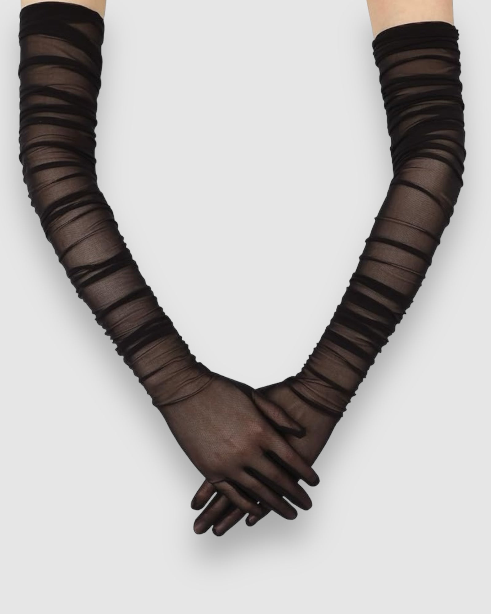 Ariana Ruched Mesh Opera Glove