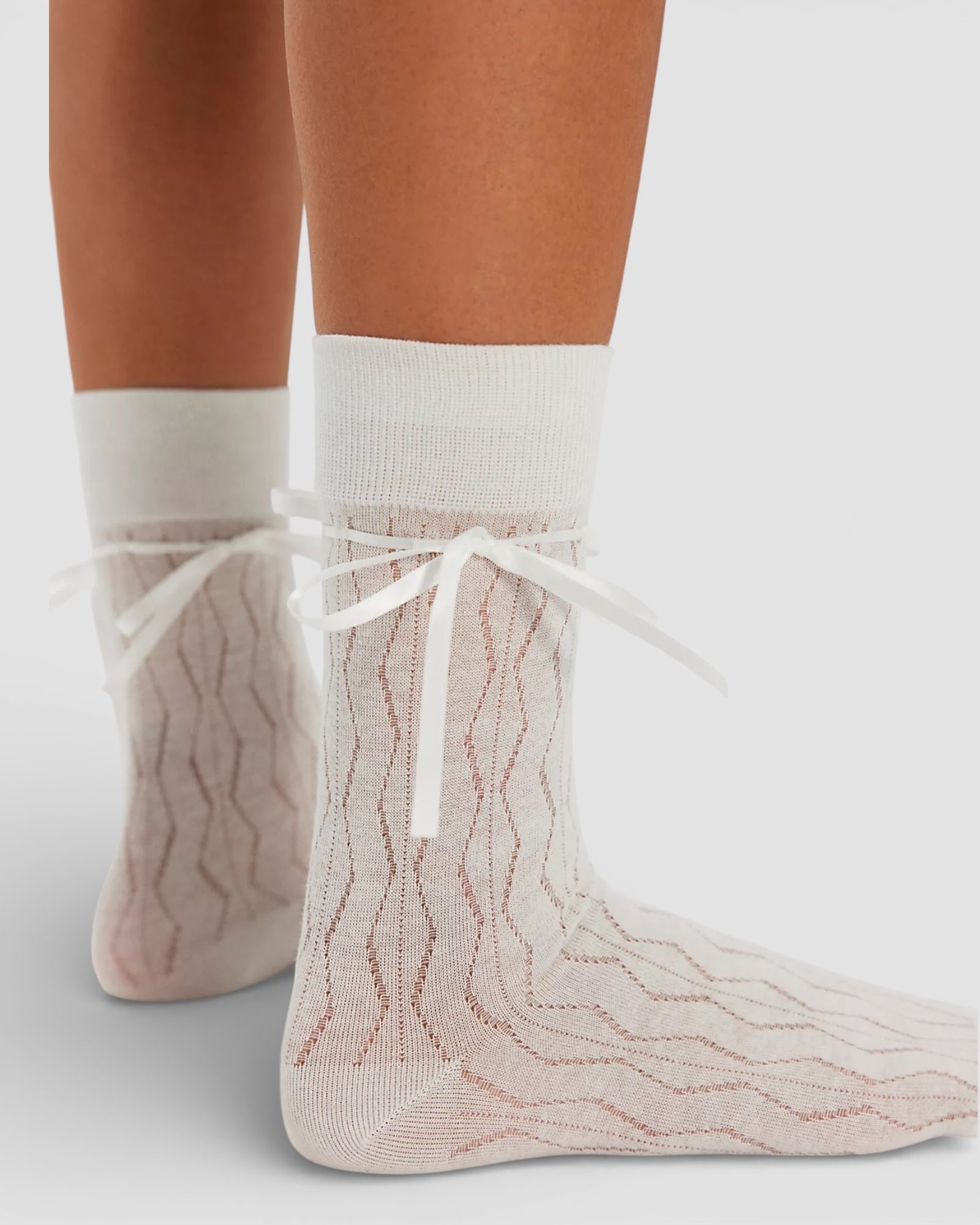 Bella Satin Bow Socks