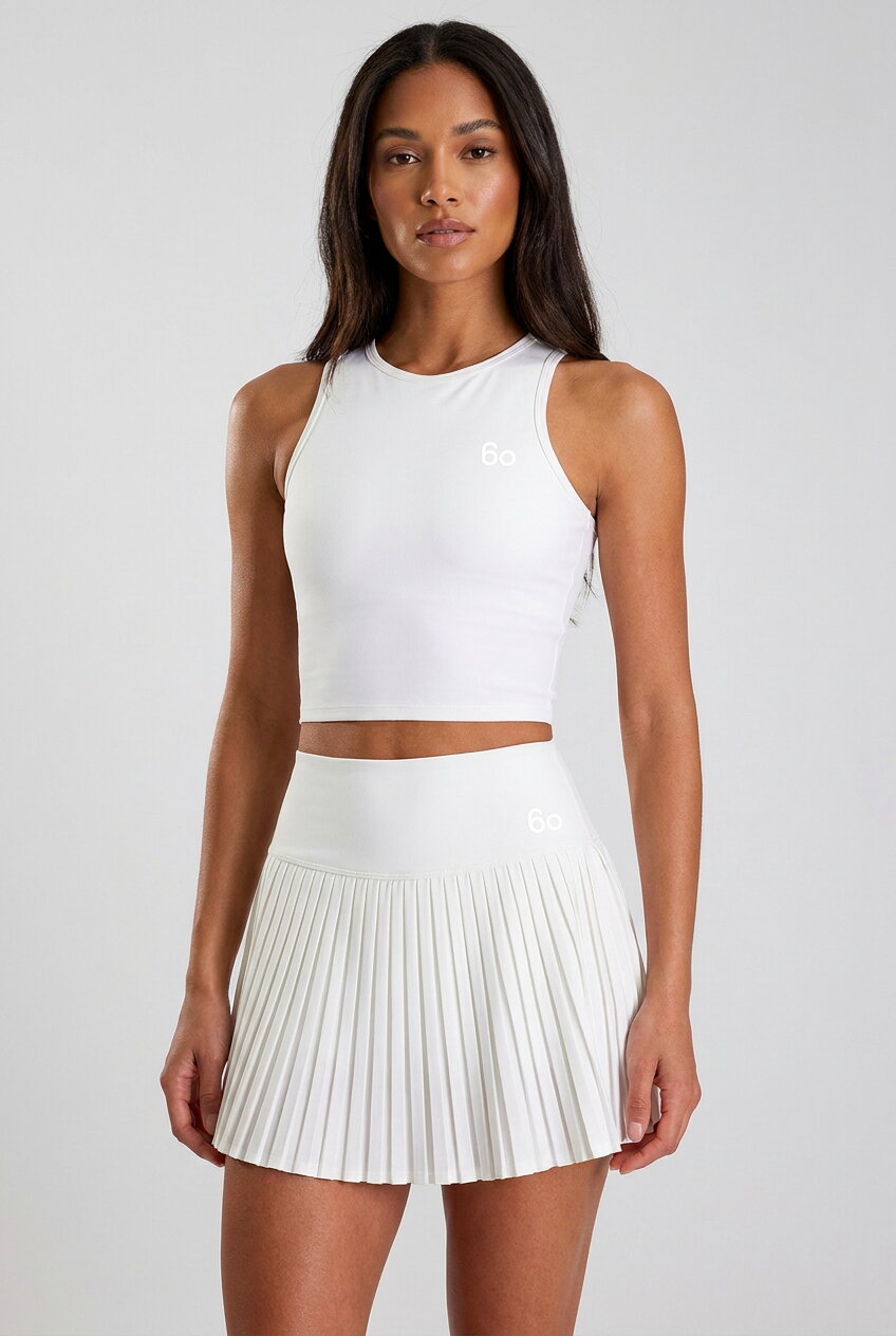 RAYA Racerback Top & Pleated Skirt Set