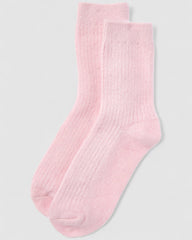 Cashmere Socks - Baby Pink