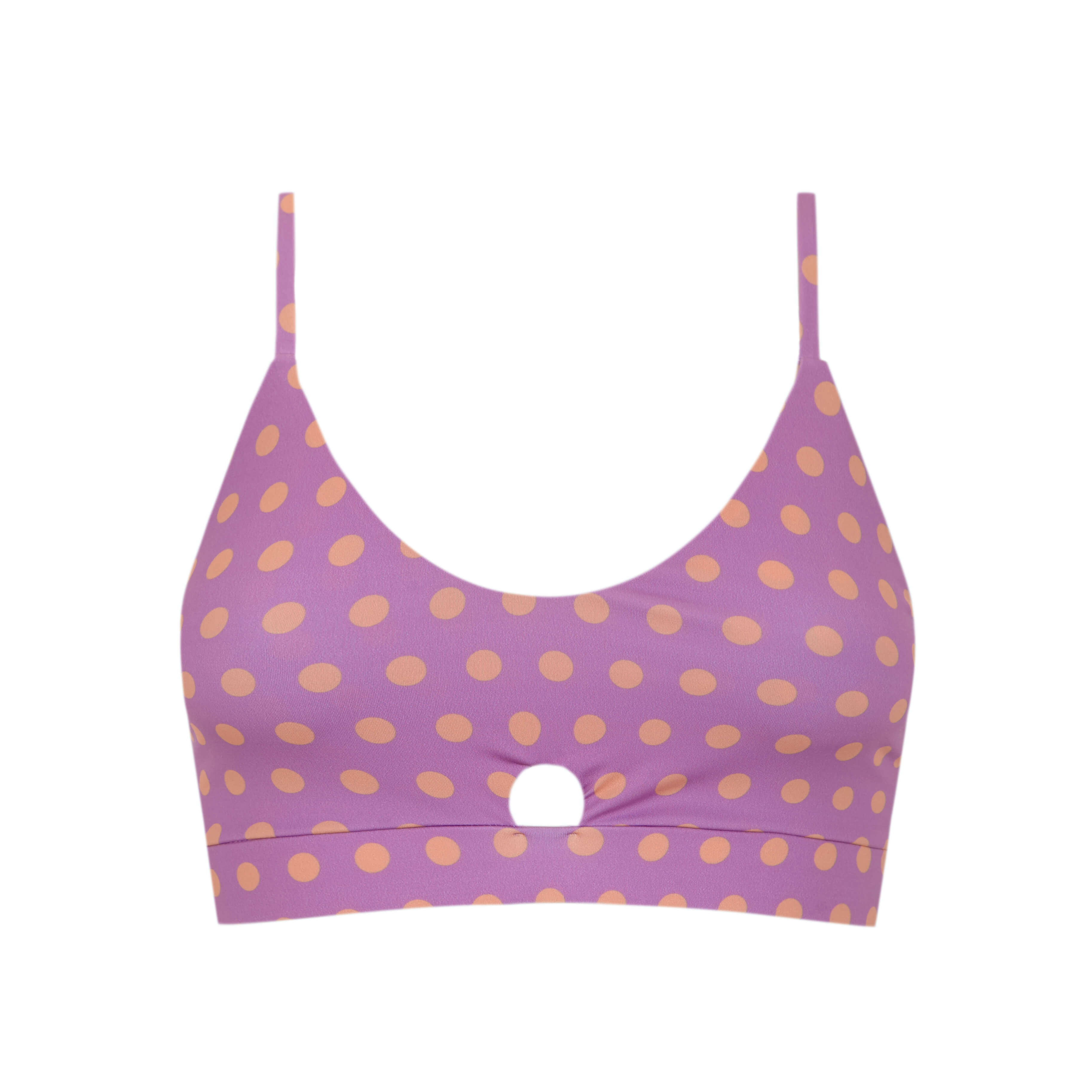 Sevilla Pink Polka Dot Artemis Sports Bra