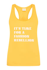 Racer Tank With Print - Sunshine