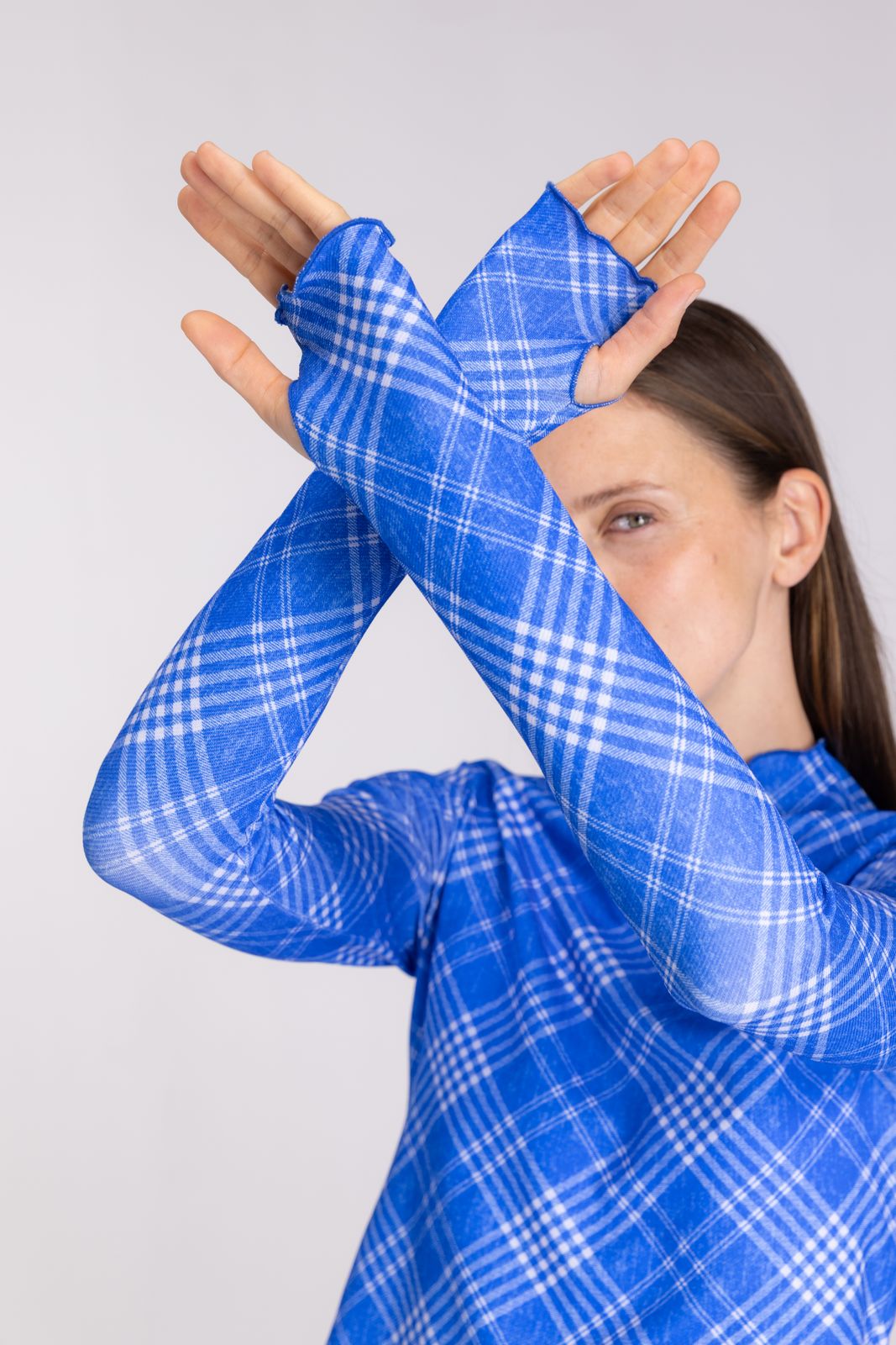 Rash Guard ― Blue Check