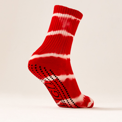 LIGN Charity Tie-Dye Red Tube Socks