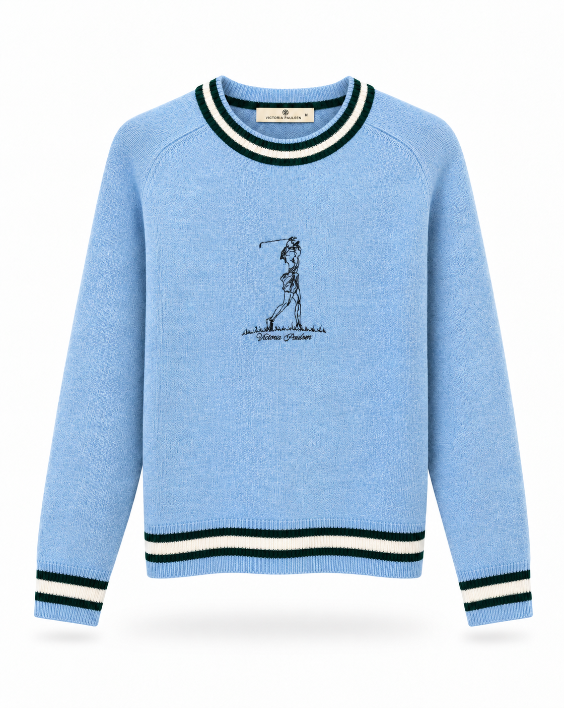 Resa Crew Neck Sweater- Light Blue