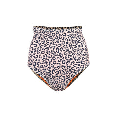 Rhea High Waist Bikini Bottom Animal Print