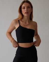 Sustainable Athleisure Esmé Top Black