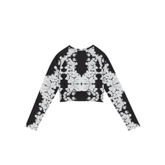 Ink Theory Long Sleeve Crop Top