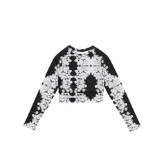 Ink Theory Long Sleeve Crop Top